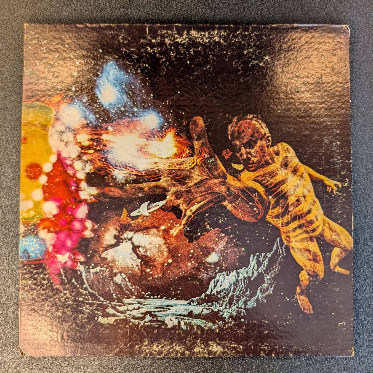 Santana's 1971 album on Columbia, the copy from Oliver's shelf